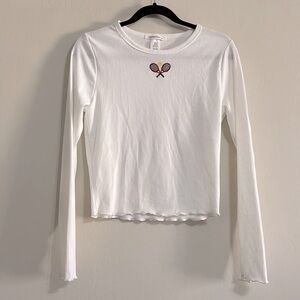 Caution to the Wind NWOT Tennis Crop Shirt